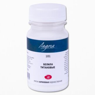 Краска акриловая 100мл Ладога Белила титановые