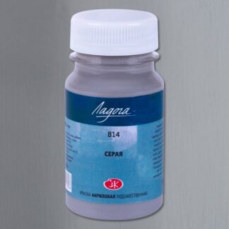 Краска акриловая 100мл Ладога Серая