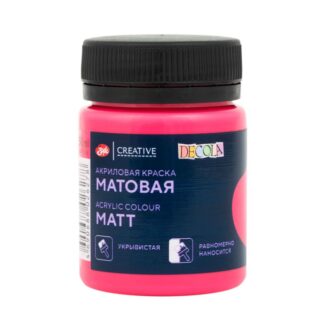 Краска акриловая  50мл Декола матовая Брусничная
