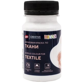 Краска по ткани акриловая 100 мл Декола Белая