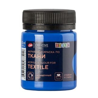 Краска по ткани акриловая 50 мл Декола Синяя светлая