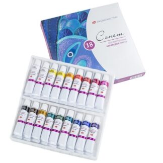 Краски акриловые 18цв Сонет по 10мл