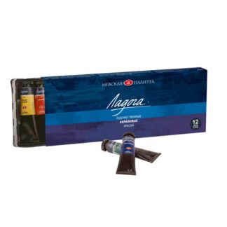 Ладога Набор акрил картон, 12 шт х18мл