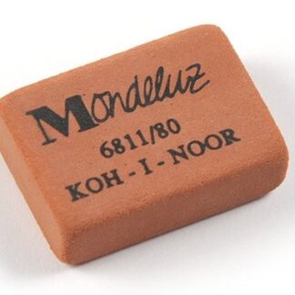 Ластик Koh-i-noor 6811/80 MONDELUZ, прямоугольный, 31х21х8мм, красный