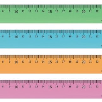 Линейка 30см Луна непрозрачная, пастельная, ассорти Луч