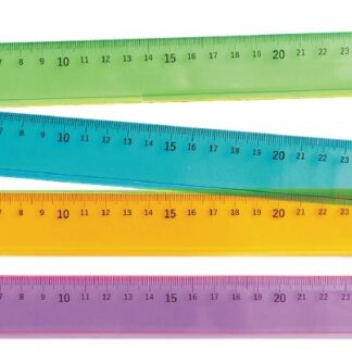 Линейка 30см Луна прозрачная, тонированная, ассорти Луч