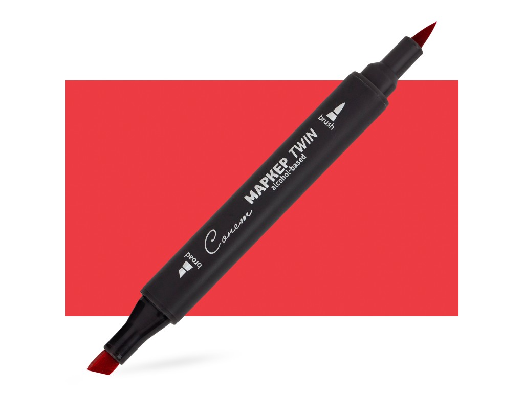 Маркер спиртовой Сонет Twin Brush, глубокий красный