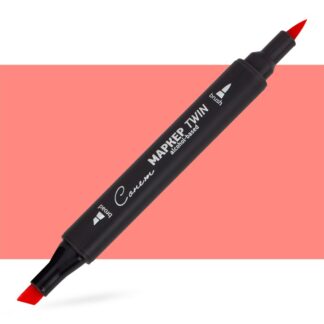 Маркер спиртовой Сонет Twin Brush, кораллово-розовый