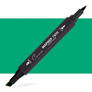 Маркер спиртовой Сонет Twin Brush, коричнево-зелёный