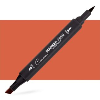 Маркер спиртовой Сонет Twin Brush, красный светлый