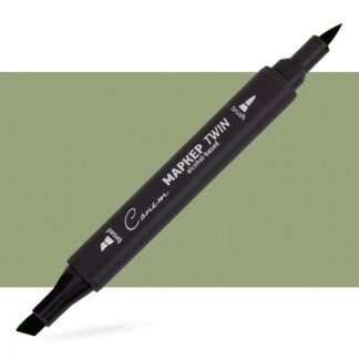 Маркер спиртовой Сонет Twin Brush, кремово-зелёный