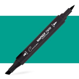 Маркер спиртовой Сонет Twin Brush, мятно-зелёный светлый