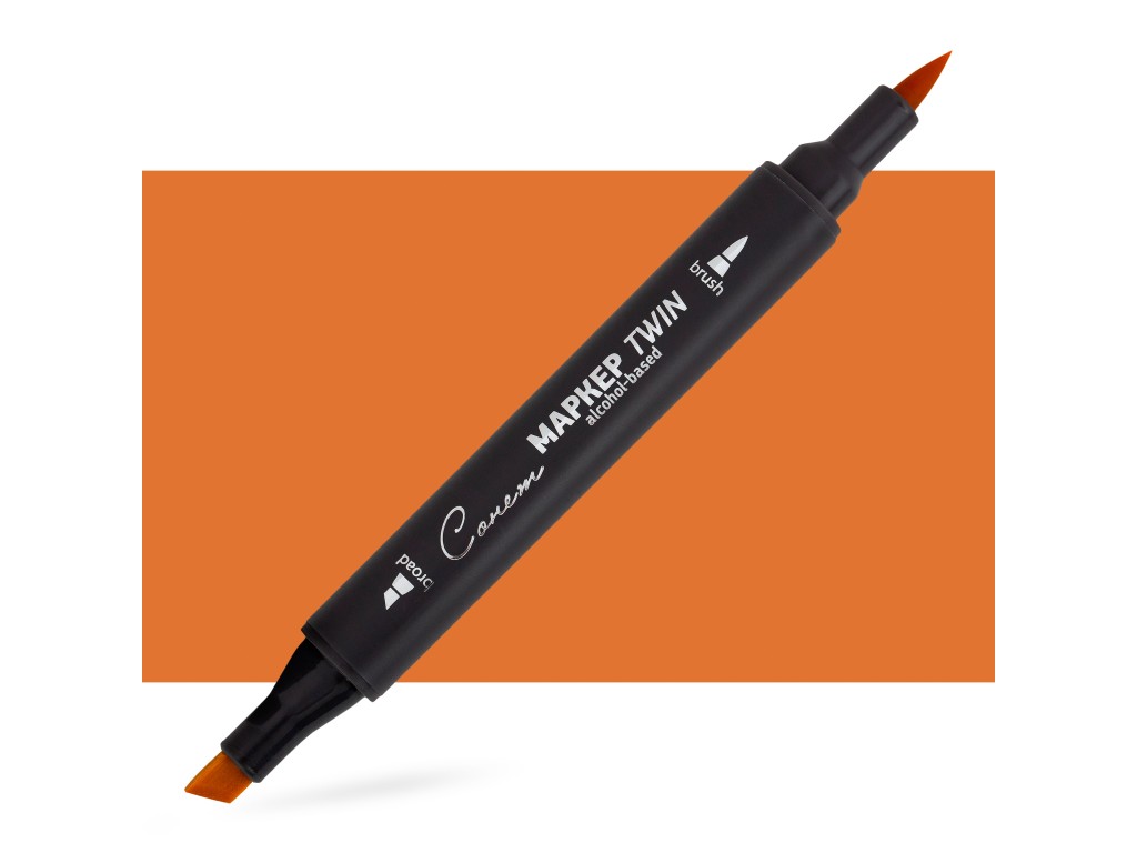 Маркер спиртовой Сонет Twin Brush, охра жёлтая темная