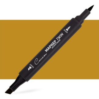 Маркер спиртовой Сонет Twin Brush, оливково-жёлтый