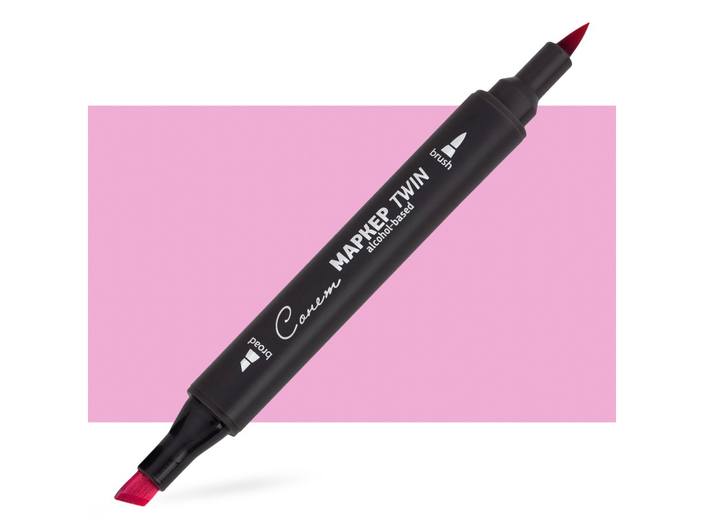 Маркер спиртовой Сонет Twin Brush, пастельно-розовый