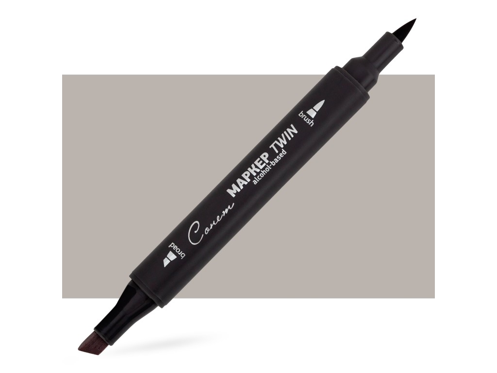 Маркер спиртовой Сонет Twin Brush, тёплый серый 2