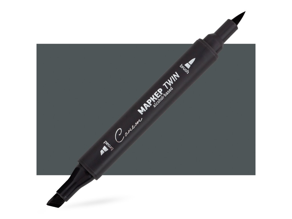 Маркер спиртовой Сонет Twin Brush, зелёно-серый 9