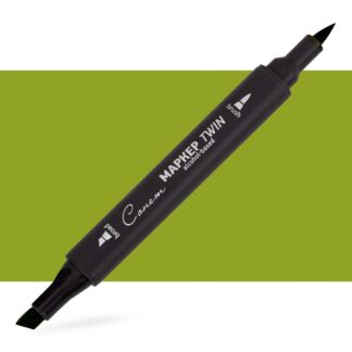 Маркер спиртовой Сонет Twin Brush, зелёный горошек