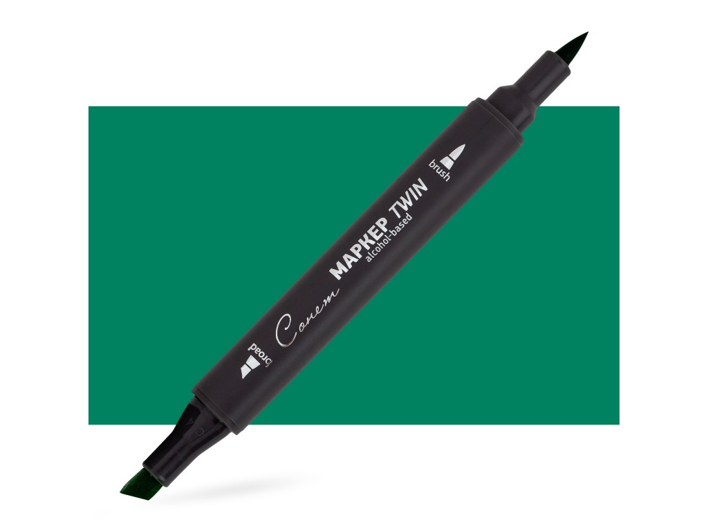 Маркер спиртовой Сонет Twin Brush, зелёный попугай