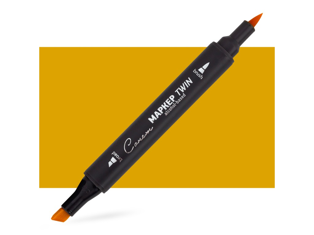 Маркер спиртовой Сонет Twin Brush, жёлтая дыня