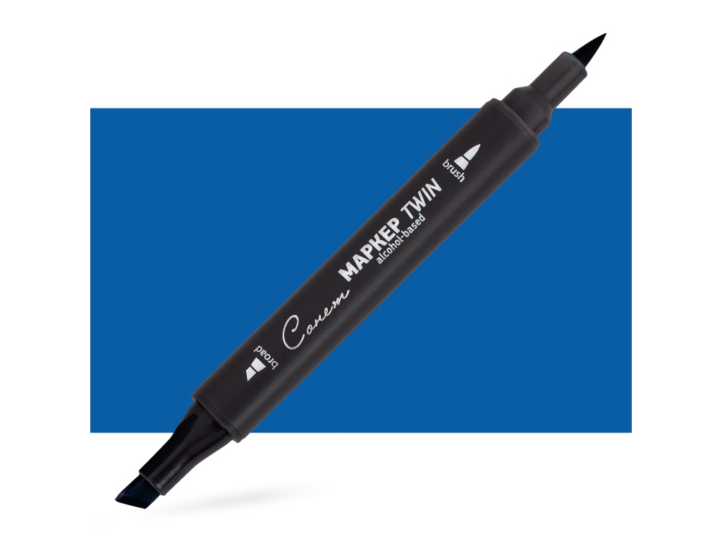 Маркер спиртовой Twin Brush, кобальт синий