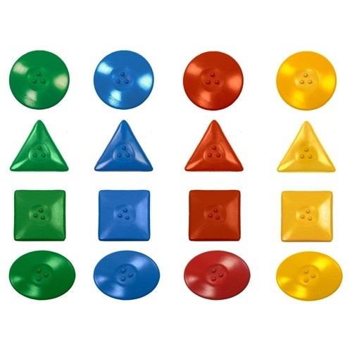 Мелки восковые 16шт Луч Геометрические фигуры (в блистере)