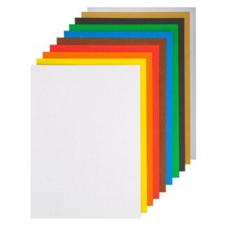 Набор цветного картона Цветик, односторонний, 220г/м2, А4, 10 цветов, 10 л