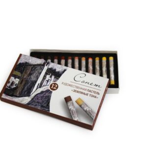 Набор художественной пастели Сонет  "Земляные тона" , 12 цв.