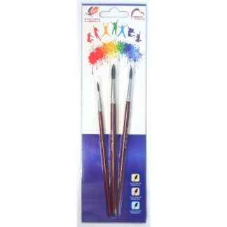 Набор кистей 3шт "Классика цвета" БЕЛКА (кругл.2 ,3, 5) Луч