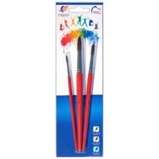 Набор кистей 3шт "Классика цвета" ПОНИ (кругл.2, 5, 8) Луч