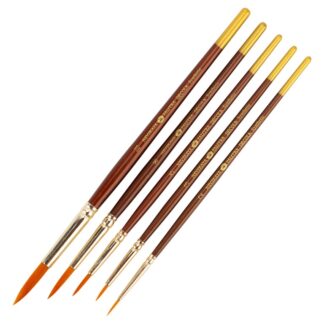 Набор кистей 5шт (синтетика круглая) Decola №2