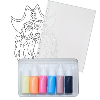 Набор красок по стеклу Витражные наклейки на дверной глазок Пират Луч