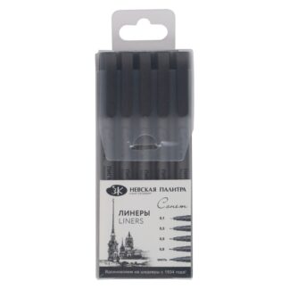 Набор линеров пигментных Сонет, 5 шт