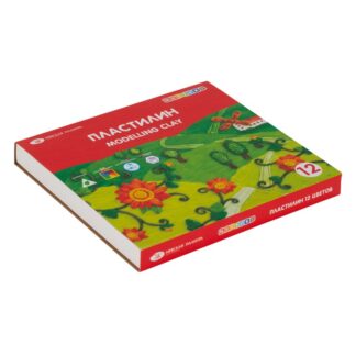 Набор пластилина детского классического "Цветик", со стеком, 12 цветов, 180 гр