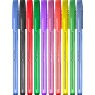 Набор ручек шариковых 10цв deVENTE Triolino, Speed Pro, 0,7 мм, трехгран.полупроз, маслян, игольч.