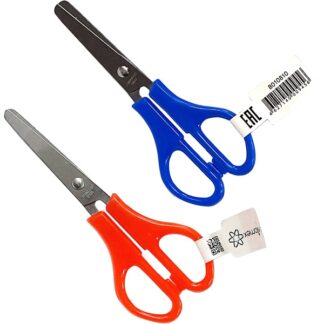 Ножницы 13,2см Attomex пластиковые кольца, в пластиковом пакете