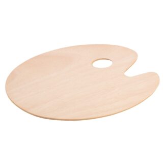 Палитра ДВП, фанера, овальная, 25х30см, толщина 3 мм