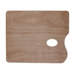 Палитра ДВП, фанера, прямоугольная, 25х30 см, толщина 5 мм