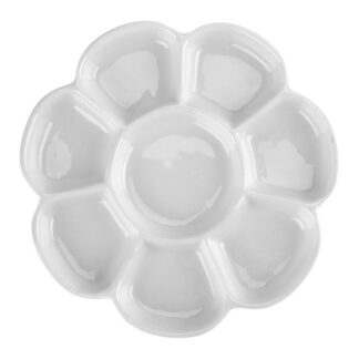 Палитра фарфор, круглая, 17 см, 8 ячеек Сонет