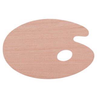 Палитра овальная, 20х30см, толщина 3 мм, ДВП, фанера