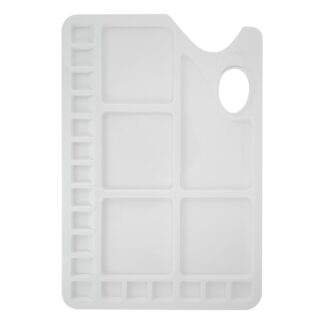 Палитра пластиковая, прямоугольная, 34x23,4см, 23 ячейки Сонет