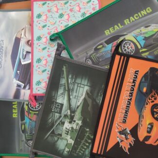 Папка для тетрадей А4 молния сверху Ассорти