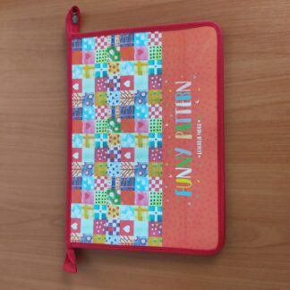 Папка для тетрадей А4 молния сверху Funny pattern лам картон