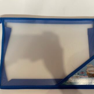 Папка для тетрадей А4 молния сверху с уголком Долгое плавание пластик