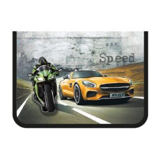 Папка для тетрадей А4 молния вокруг, АВТО И МОТО, 325х230х25 печать на пластике