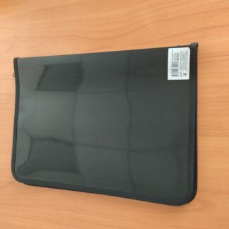 Папка для тетрадей А4 молния вокруг пластик Черная