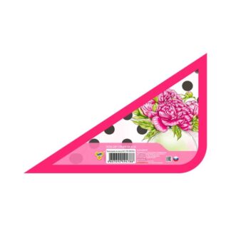 Папка для тетрадей А5 молния сверху, АРОМАТ ПИОНОВ пластик, с уголком 230/190/50