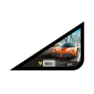 Папка для тетрадей А5 молния сверху, ORANGE SPEED пластик, с уголком 230/190/50