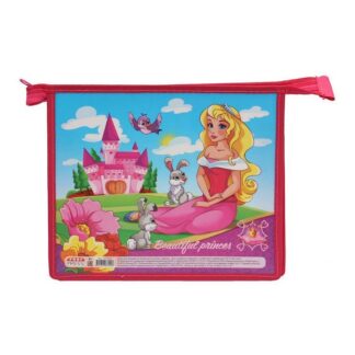 Папка для тетрадей А5 молния сверху, Принцесса Аврора пластик