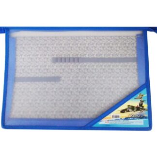 Папка для труда А4 молния сверху с уголком Самолеты над морем пластик